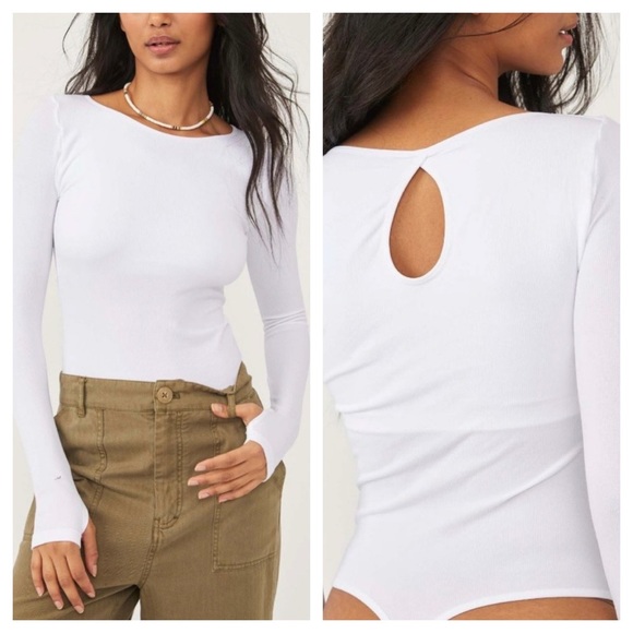 Free People Tops - NWT Free People Intimately Take A Shelfie Bodysuit White Size XS/S